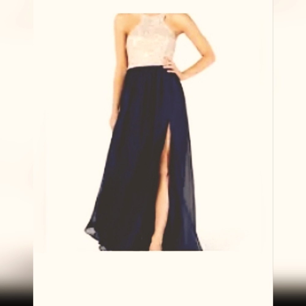 NWT Halter Sequin Gown